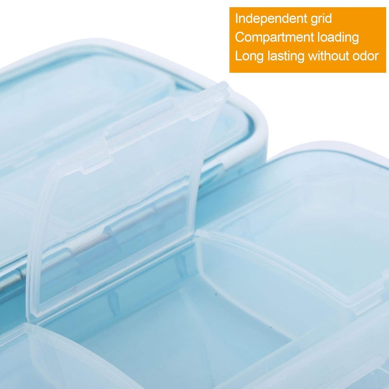comfrt Pill Box - Large Capacity Pill Organizer 7 Day Pill Cases Portable Box Container for Travel Dampproof Medicine Case Daily Medicine Organizer Portable Medicine Box (01) - Image 3