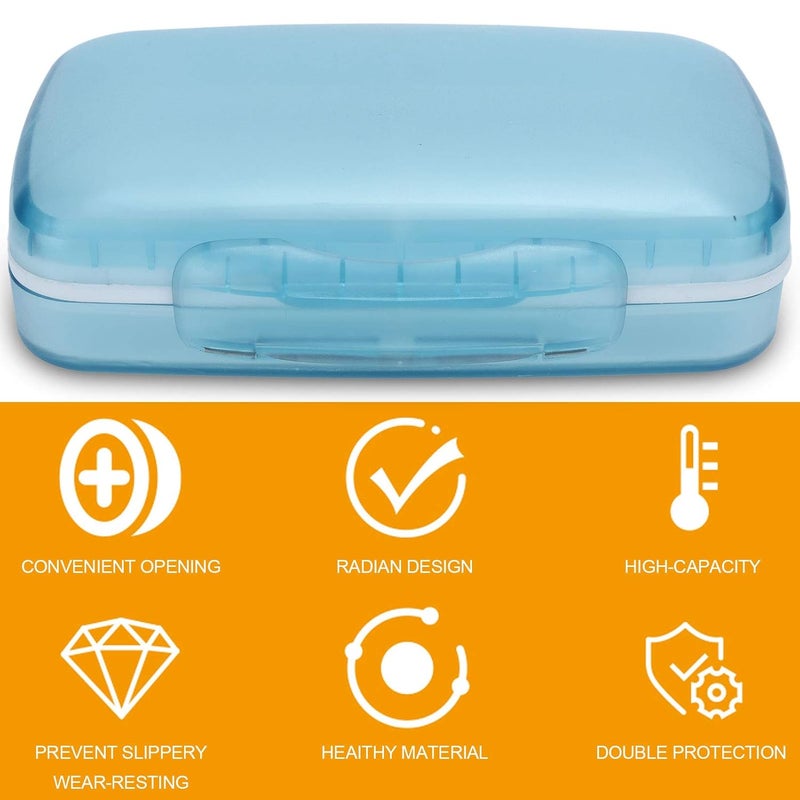 comfrt Pill Box - Large Capacity Pill Organizer 7 Day Pill Cases Portable Box Container for Travel Dampproof Medicine Case Daily Medicine Organizer Portable Medicine Box (01) - Image 4