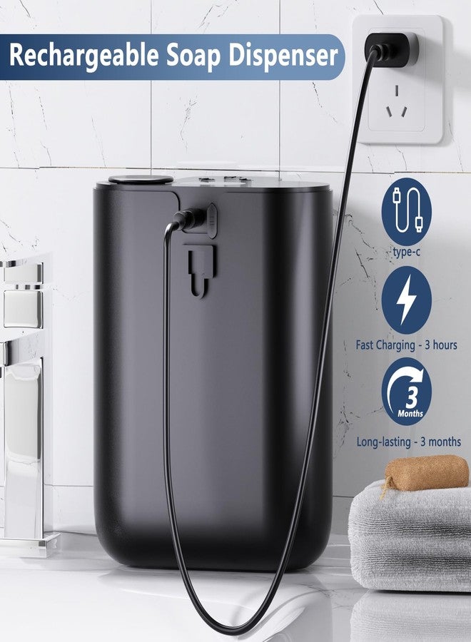 Ipefan Automatic Soap Dispenser,9 Levels Liquid Soap Dispenser for Kitchen, RechargeableTouchless Liquid Hand Soap Dispenser for Bathroom,16.9oz/500ml,1200mah Rechargeable,Wall Mount & Countertop - Image 4