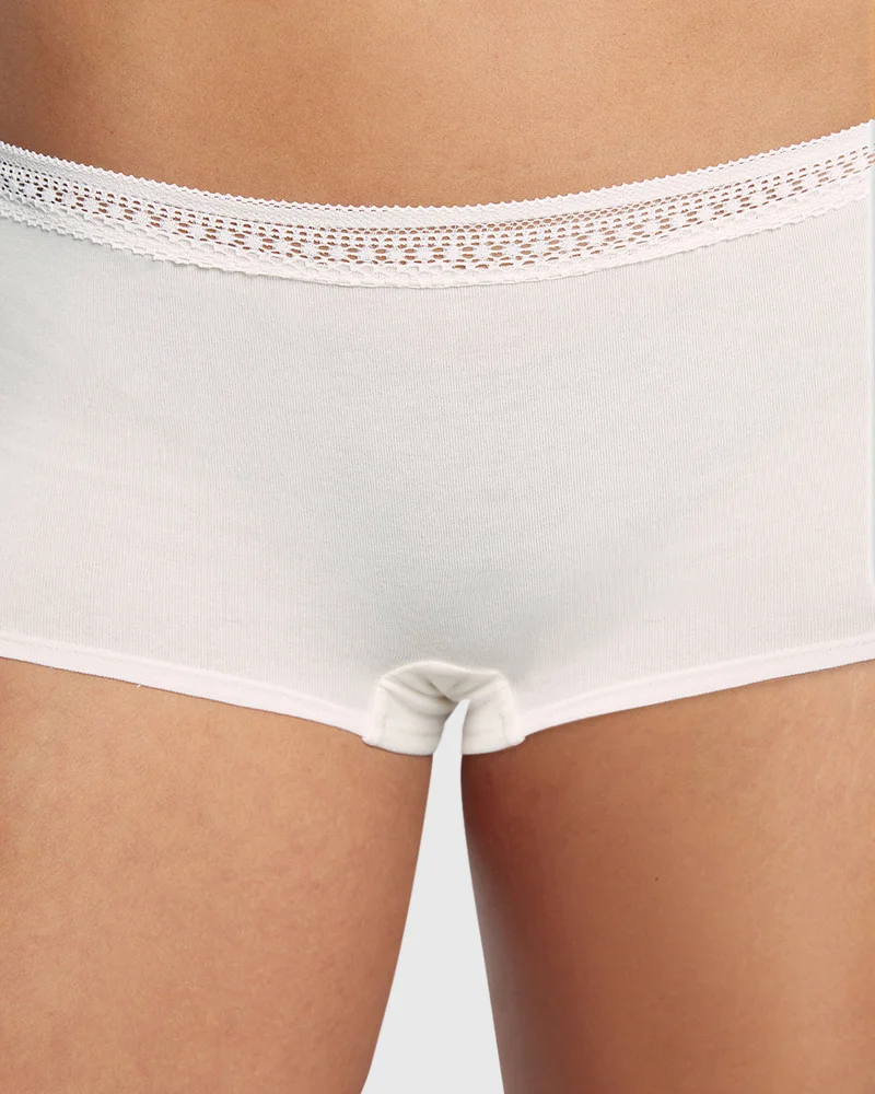 La Senza La Senza Boyshort Panty With Elemental Lace