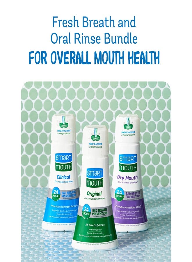 سمارت ماوث غسول الفم سمارت ماوث المنشط لجفاف الفم، غسول الفم الأصلي من شركة Clinical DDS، بنكهة النعناع، 16 أونصة سائلة لكل عبوة - Image 4
