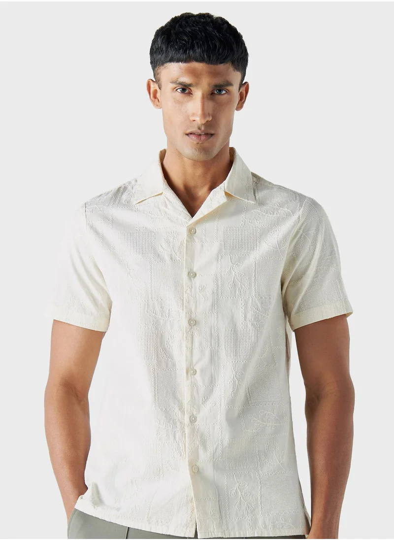 ايكونيك Embroidered Regular Fit Shirt