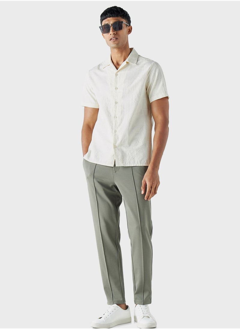 Iconic - Embroidered Regular Fit Shirt - Image 1