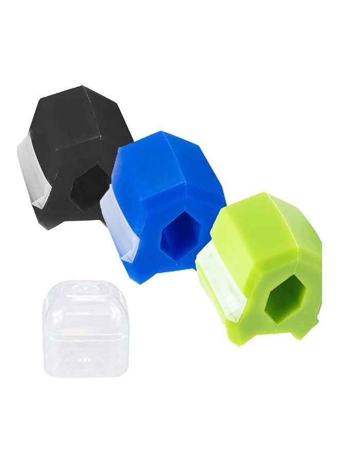 Western Mountains 3-Piece Jaw Exerciser Device Facial Chew Muscle Training Fitness Ball - Image 1