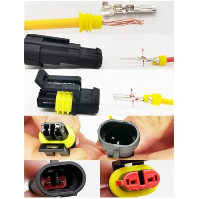 SKEIDO 352 Pieces Set Boxed Xenon Lamp Harness Connector Plug Kit Waterproof Automotive Electrical Connector Terminal For Electrical Connector 1234 Pin Connector - Image 5