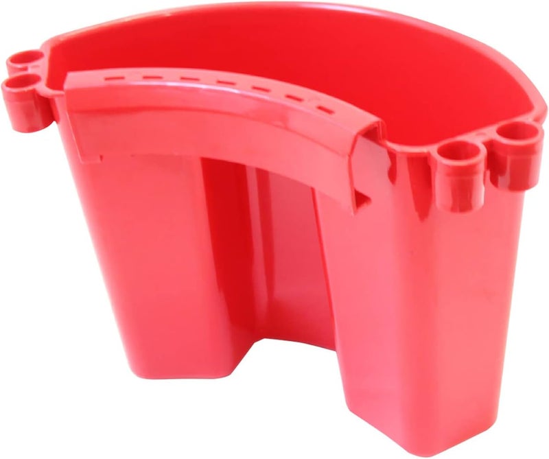 FOXBI Car Detailing Bucket Organizer - Portable Auto Wash Bucket with Tool Hanger, Red - Image 1