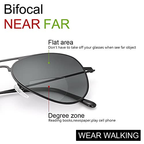 MIRYEA 2 Pairs Bifocal Reading Glasses UV400 Protection Sport Sunglasses Blue Light Blocking Lightweight Sun Readers for Men Women Outdoor Driving Eyeglasses Tinted Shades Anti Glare Eyewear 2.5 - Image 4