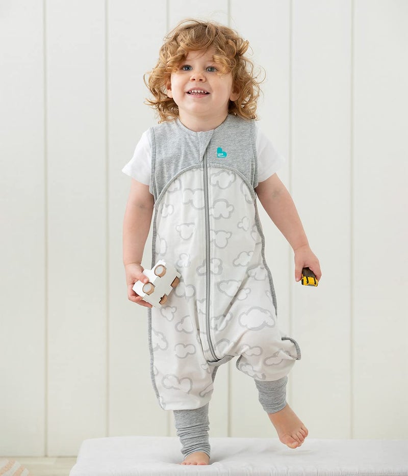 Love To Dream Sleep Suit Organic Cotton, Super Soft, Luxuriously Comfy, Lightweight & Breathable, Sleeveless Wearable Blanket for Sleep & Playtime, Moderate Ideal Temps (24-27°C), 2-3 Y, Daydream Gray - Image 2