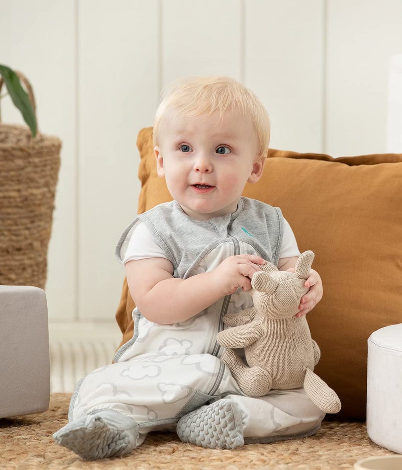 Love To Dream Sleep Suit Organic Cotton, Super Soft, Luxuriously Comfy, Lightweight & Breathable, Sleeveless Wearable Blanket for Sleep & Playtime, Moderate Ideal Temps (24-27°C), 2-3 Y, Daydream Gray - Image 4