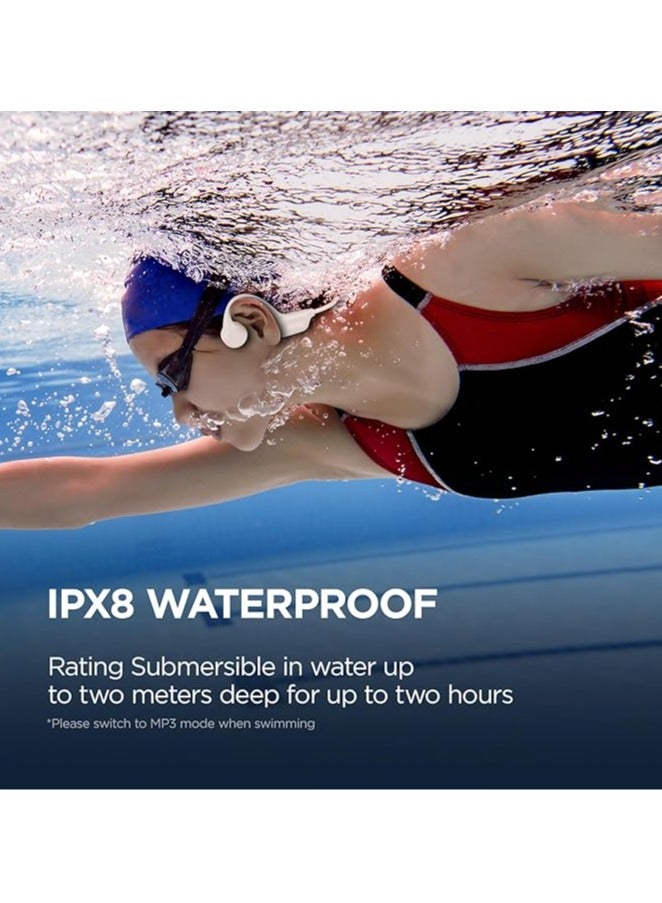 SANAG B60SPro Max Bone Conduction Headphones Open Ear Wireless Swimming Headphones Built-in 64GB Memory IPX8 Waterproof Sport Earphones Noise Reduction 10H Playtime for Gym Running Cycling(Black) - Image 3