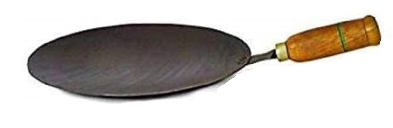 Shopsidex Roti Tawa Dasi Handmade Friendly Iron Tawa for RotiChapati 9 inch Cooking Loha Lokhand Tawa Silver - Image 1