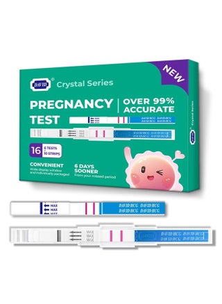 Pregnancy Test 16 Counts HCG Midstream Tests Early Detection, 6 Days Earlier Than The Missed Period, 6 Lightweight Pregnancy Tests and 10 Pregnancy Tests Strips - pzsku/Z928047AB2B16A45BAE72Z/45/_/1715559187/51e35cd9-c6f3-4dbc-bf9a-24a4adcf8a12