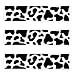 Fukaisu 3pcs Cow Print Edible Cake Borders 1102x244in Cute Edible Wrap Strips PreCut Glutinous Rice Paper Birthday Cake Decorations Cow Theme Birthday Party Decor Supplies - Image 2