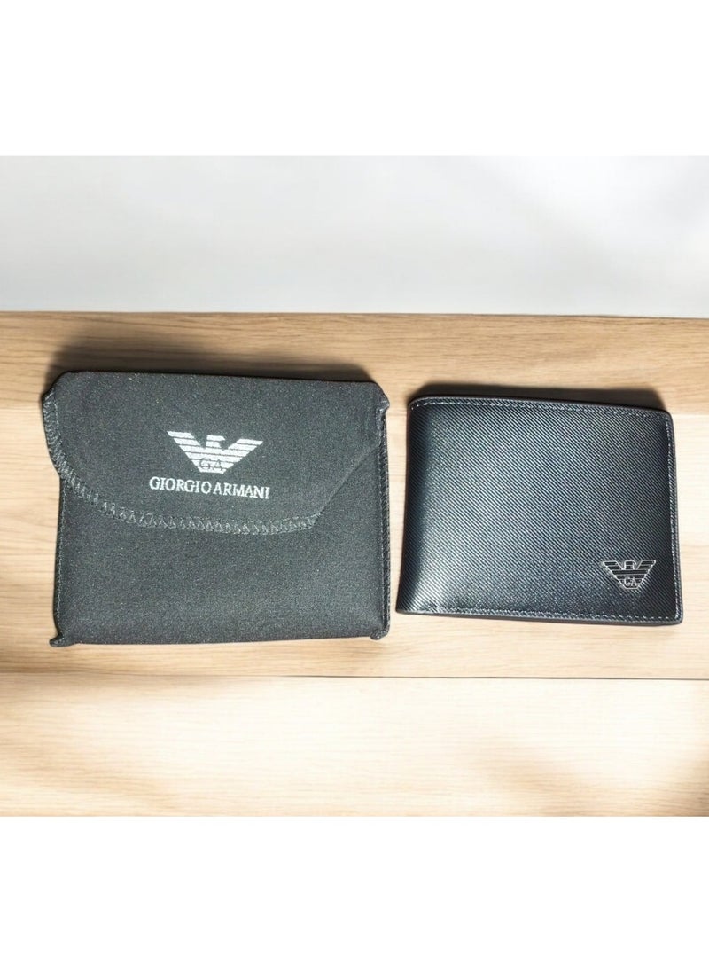 GIORGIO ARMANI - Bi-Fold Wallet with Ticket Pocket – 9 Card Slots & 2 Main Pockets - Image 1