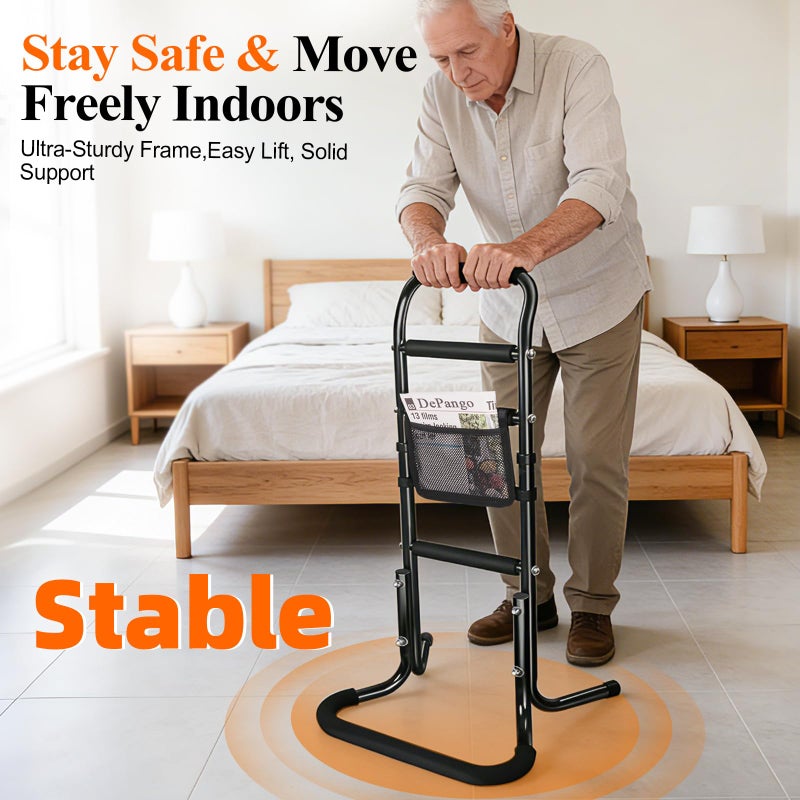 DePango Mobility Stand Assist Aid for Elderly, Aluminum Alloy Walking Support Mobility Aid for Seniors, Adjustable Walking Cane for Handicap - Image 4