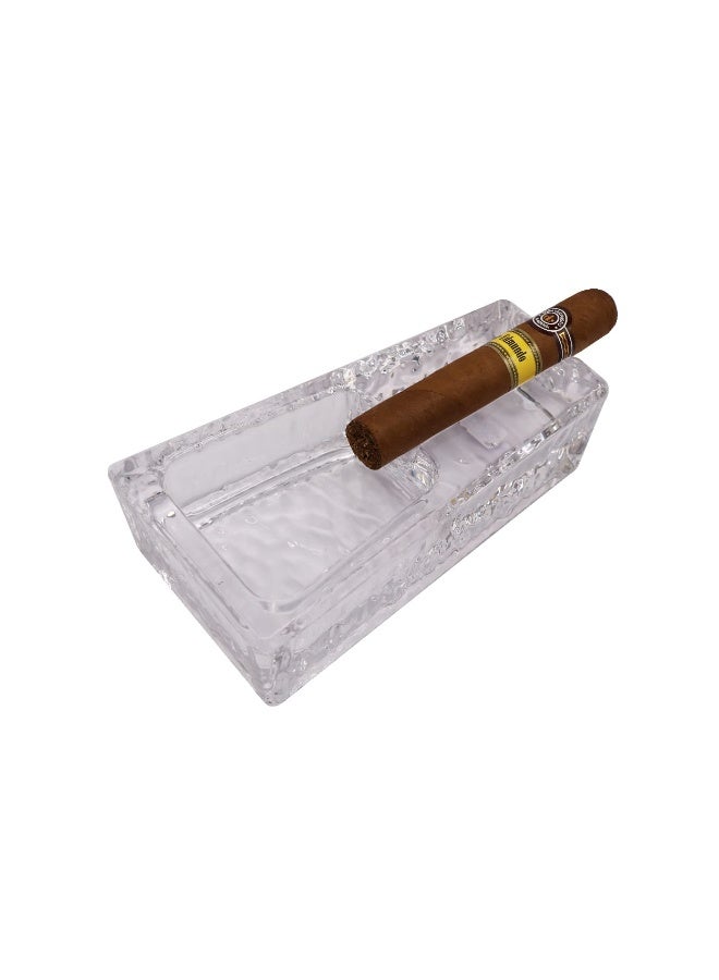 Cigarette Ashtray Crystal Glass Cigarette Holder Portable Men Cigar Stand Ashtray for Home Office - Image 1