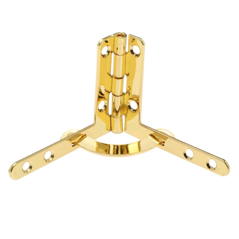 Folding Lid Support Hinges 31x41x90 Degree Angle Spring Hinges for Wooden Jewelry Storage Box - Image 2