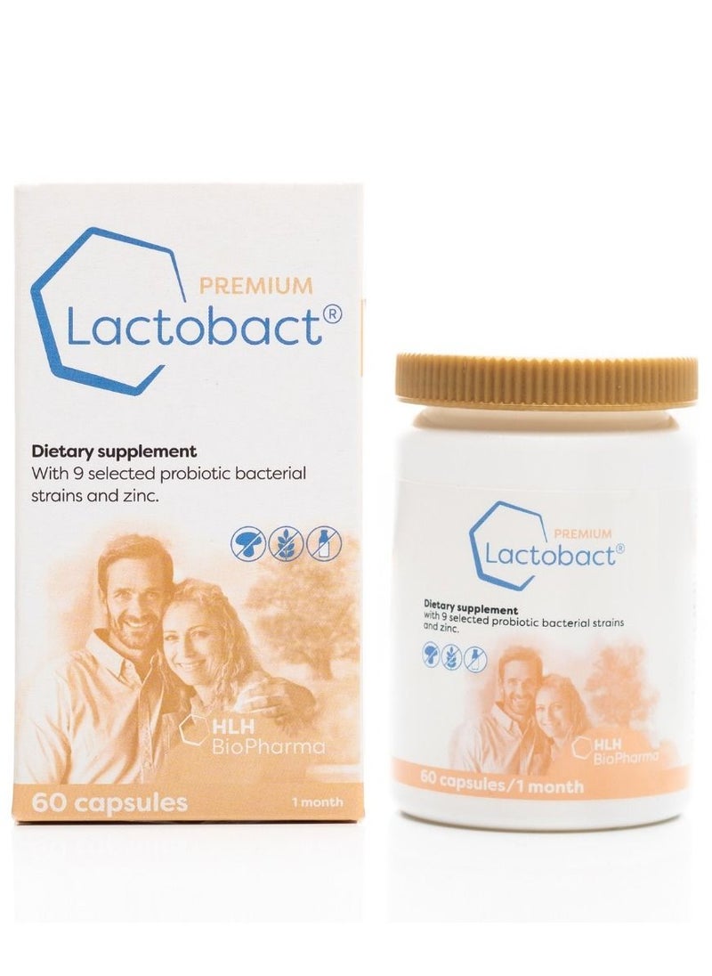 HLH BioPharma - Lactobact Probiotic for 8 Years+ Children, Adults, Made in Germany With Micro Encapsulation, 30 Servings, 1 Month - Image 1