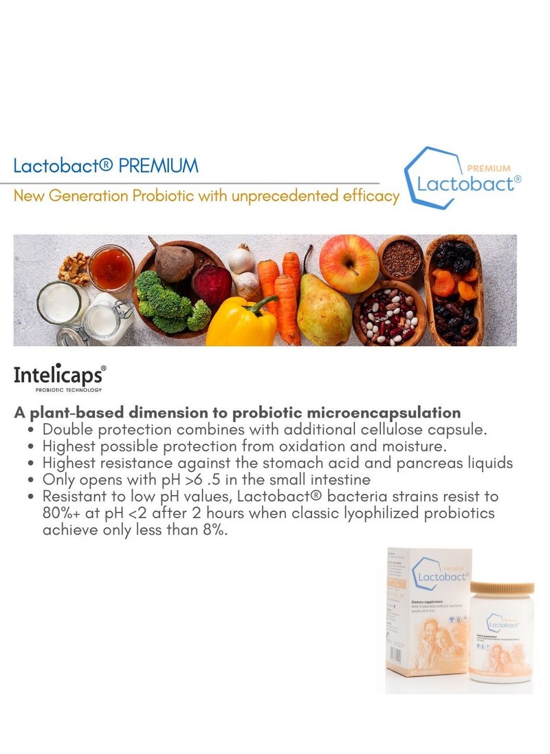 HLH BioPharma - Lactobact Probiotic for 8 Years+ Children, Adults, Made in Germany With Micro Encapsulation, 30 Servings, 1 Month - Image 1