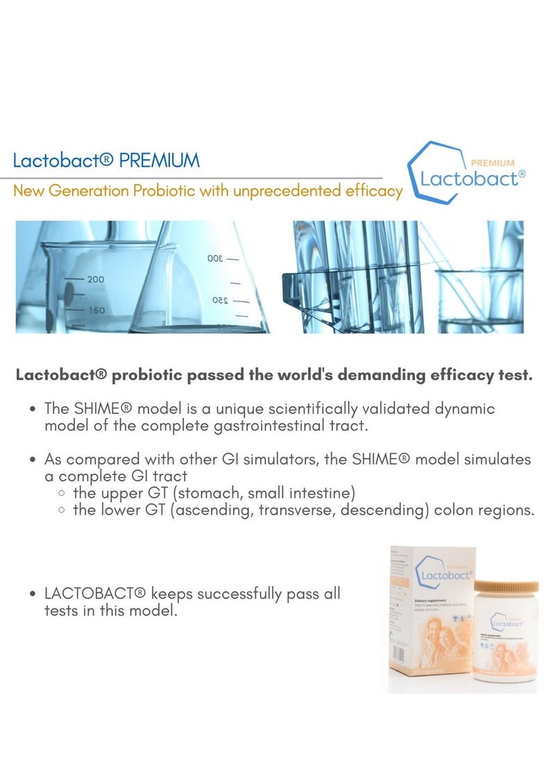 HLH BioPharma - Lactobact Probiotic for 8 Years+ Children, Adults, Made in Germany With Micro Encapsulation, 30 Servings, 1 Month - Image 1
