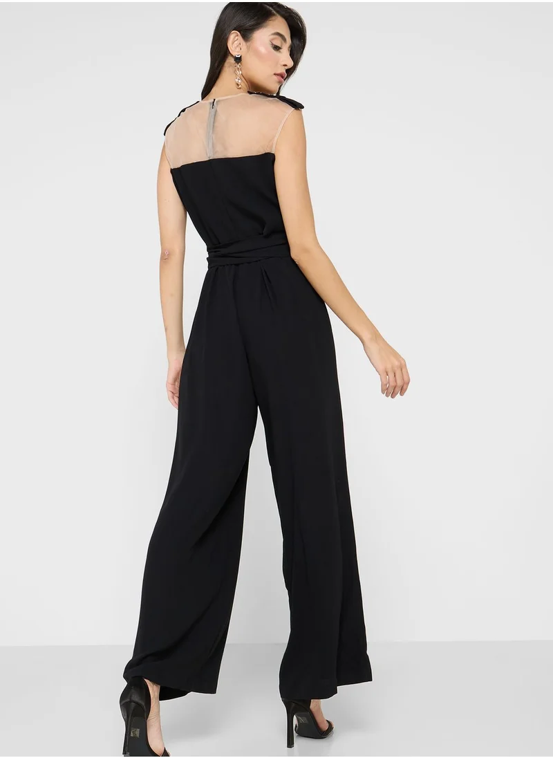 List Embellished High Waist Jumpsuit