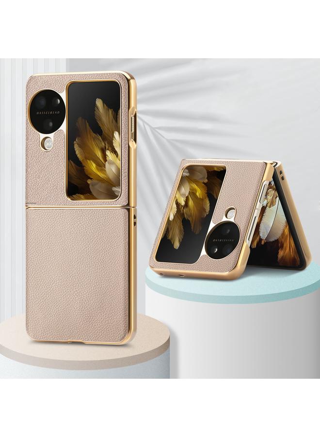 اس-توب جراب هاتف OPPO Find N3 القابل للطي من جلد الليتشي المطلي بالكهرباء المقاوم للصدمات - Image 4