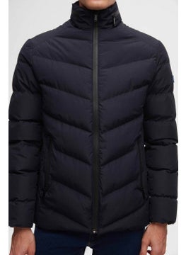 Slim Fit Navy Blue Concealable Hooded Fiberfill Windproof Jacket 3EC073151002M - pzsku/Z9280A6C20B834AEA1475Z/45/_/1728062607/2ef9e874-5db5-4b84-b34d-a4d573c62a66