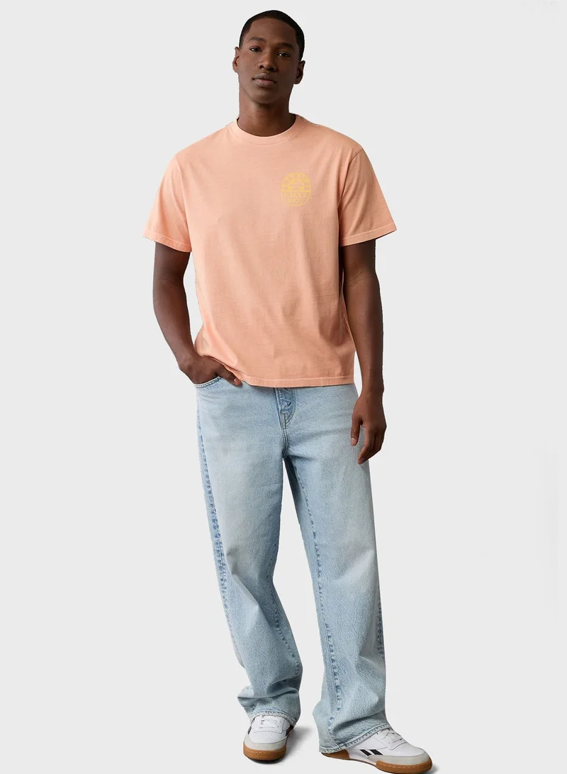 American Eagle Logo Detail Crew Neck T-Shirt