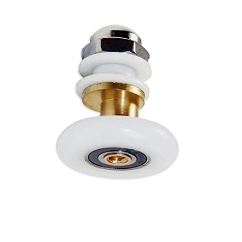 GDQLCNXB Shower Door Rollers, Roller Diameter 25mm,The Bathroom Glass Sliding Door Pulleys/Runners/Wheels,Ultra-Quiet Shower Glass Door Rollers Replacement,4Pcs - Image 5