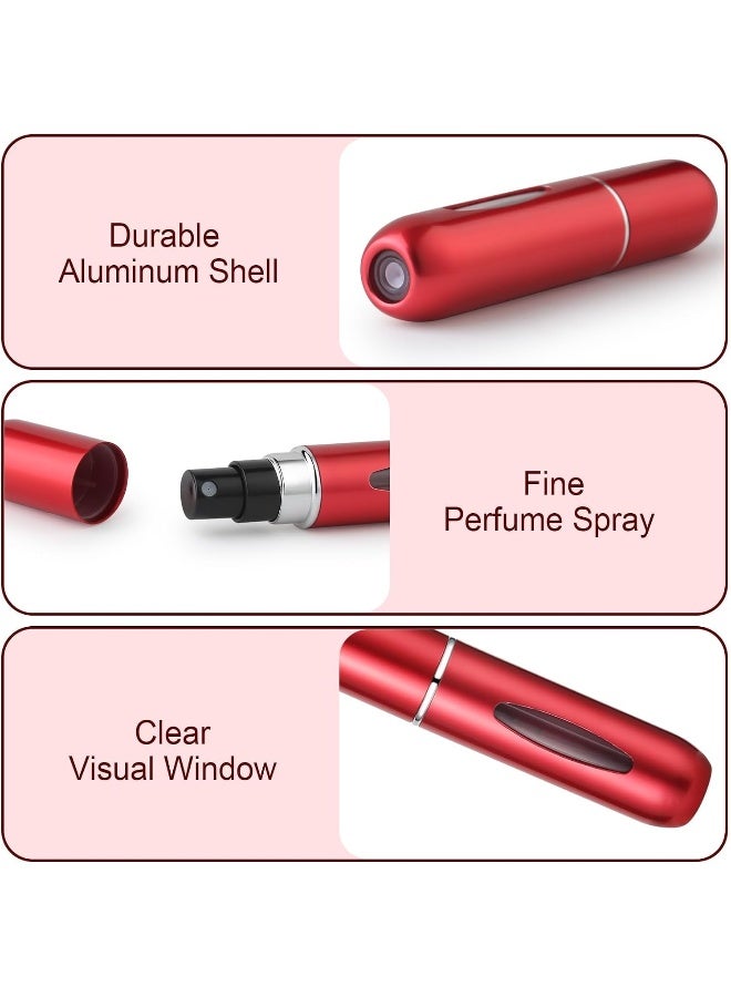 MOMENT Perfume Atomiser Refillable 4 Pcs Travel Bottle Mini 5Ml Atomizer Spray Portable Empty Fragrance Container For Aftershave Holiday And Night Out - Image 3