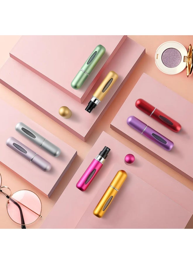 MOMENT Perfume Atomiser Refillable 4 Pcs Travel Bottle Mini 5Ml Atomizer Spray Portable Empty Fragrance Container For Aftershave Holiday And Night Out - Image 5