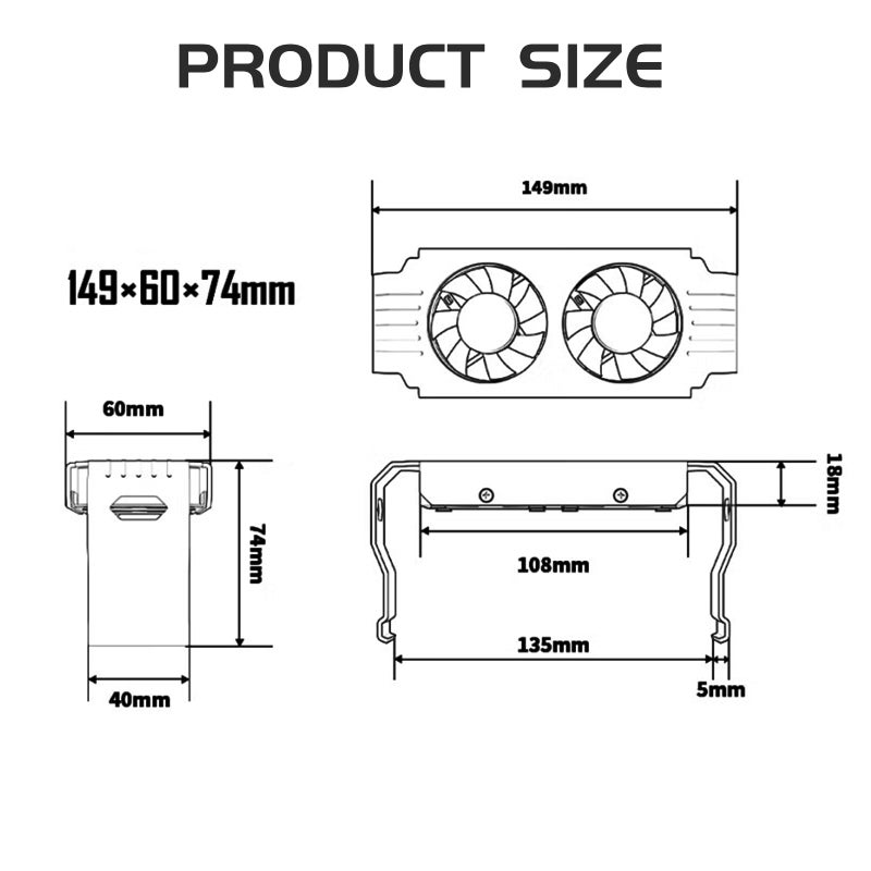 ITleads ARGB RAM Cooler Fans, 5v/3-Pin ARGB Light Effect RAM Fans for DIY PC Gaming - Image 5