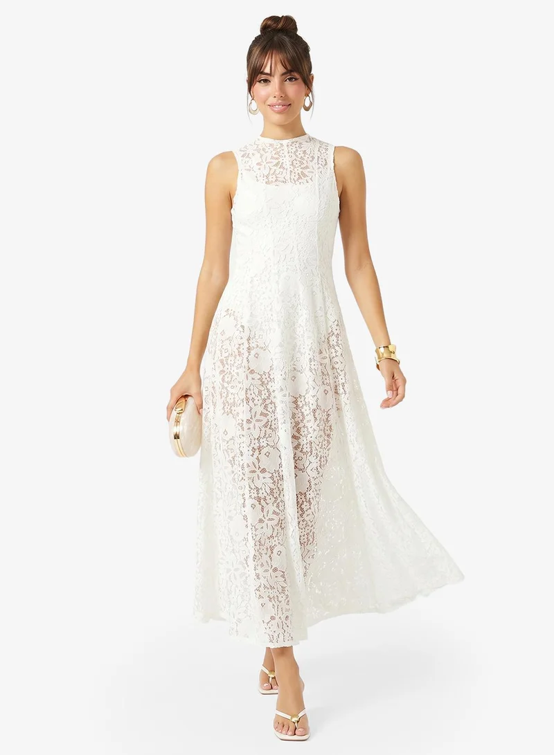Ginger  Lace A Line Dress for Women | Best Price UAE