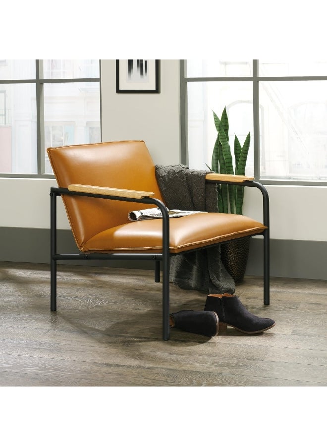 SAUDER Boulevard Metal Frame Café Lounge Chair Camel 26.77 x 28.35 x 26.77 Inch 422356  - Image 1