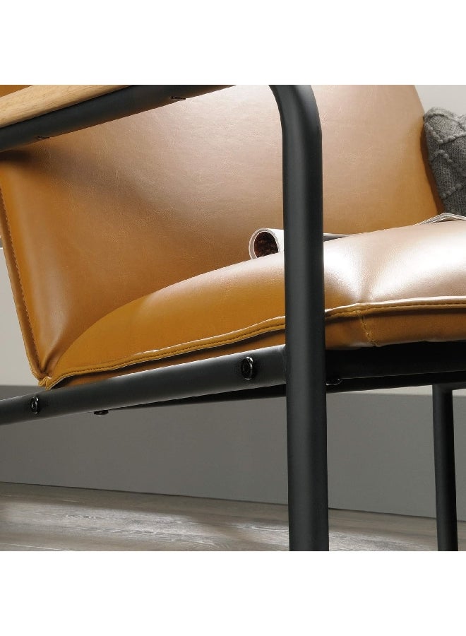 SAUDER Boulevard Metal Frame Café Lounge Chair Camel 26.77 x 28.35 x 26.77 Inch 422356  - Image 3