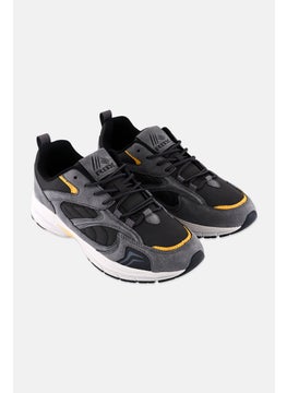 RBX Men Lace Up Running Shoes, Dark Grey  - Image 1
