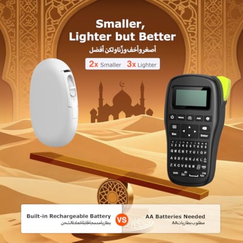 E10 Bluetooth Label Printer with Continuous Waterproof Labels, App with 30+ Fonts, 50+ Borders, 600+ Symbols, Rechargeable, Works with 40+ Label Types, Ideal for Home, School and Office - Image 2