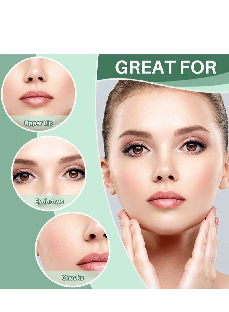 Generic Hair Removal Wax Paper, 96 Pieces of Women's Lips Facial Wax Strips Lip Hair Beard Face Smooth Whitening Paste Ready-to-use Fast Hair Removal Patch for Arms, Legs, Armpit Hair, Eyebrow Hair, Etc.  - Image 2