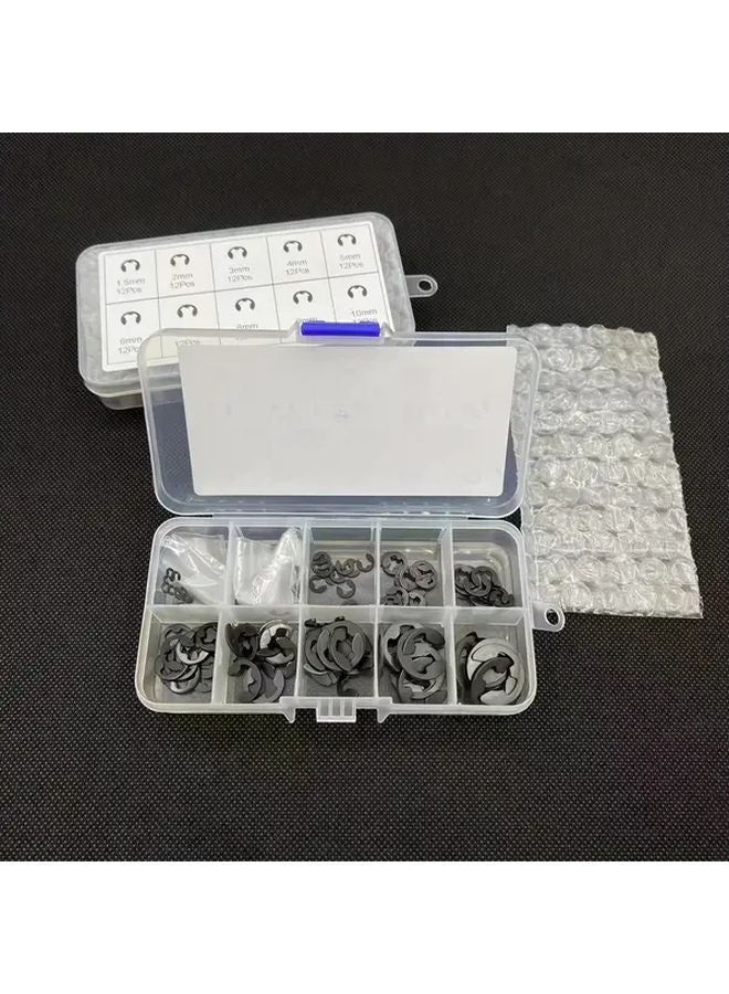 120pcs E Type Washer Combination Set Bearing Retainer For Shaft Fasteners - Image 2