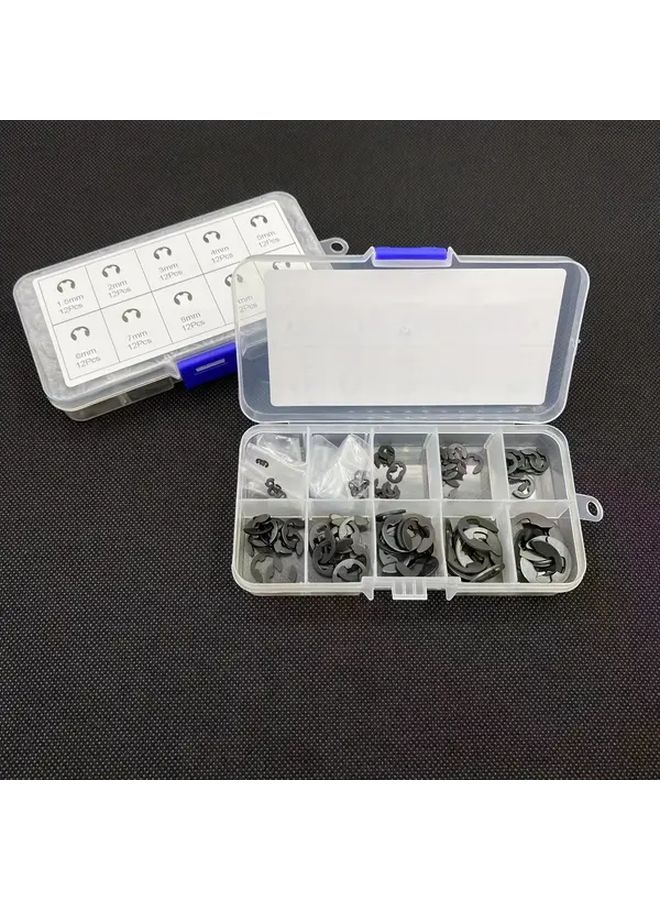 120pcs E Type Washer Combination Set Bearing Retainer For Shaft Fasteners - Image 5