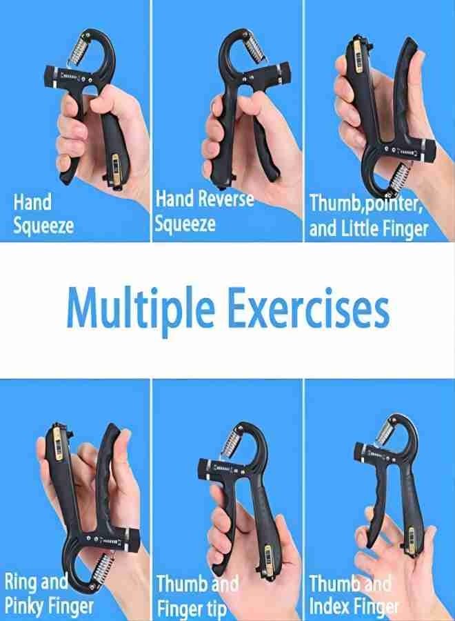 Generic 𝐒𝐭𝐫𝐞𝐧𝐠𝐭𝐡𝐞𝐧𝐢𝐧𝐠 𝐚𝐫𝐦 𝐬𝐭𝐫𝐞𝐧𝐠𝐭𝐡 5 Pack Hand Strengthening Trainer Grip Set Adjustable Resistance Finger Stretcher  - Image 2