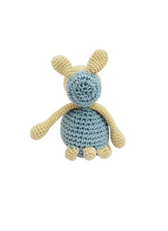Happy Threads Happy Threads | Blue Sheep, Handmade Crochet Sheep,19 cms,Super Cute Stuffed Soft Toy for Girls & Boys,Best for All Ages, eco-Friendly Decor & Gifting Item  - Image 3