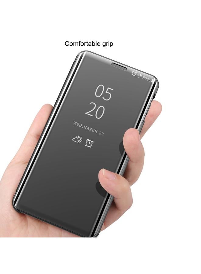 زبون جراب لهاتف iPhone 12 / 12 Pro، جراب جلدي أفقي قابل للطي مع حامل، مرآة مطلية - Image 5