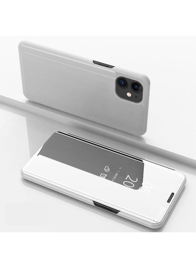 زبون جراب لهاتف iPhone 12 / 12 Pro، جراب جلدي أفقي قابل للطي مع حامل، مرآة مطلية - Image 1