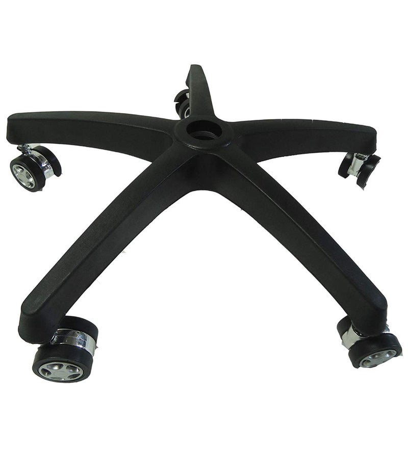 SOMRAJ SOMRAJ Chair Office Chair Spare Parts Star Base with Special Alloy Wheels fit to Every revolving Chair