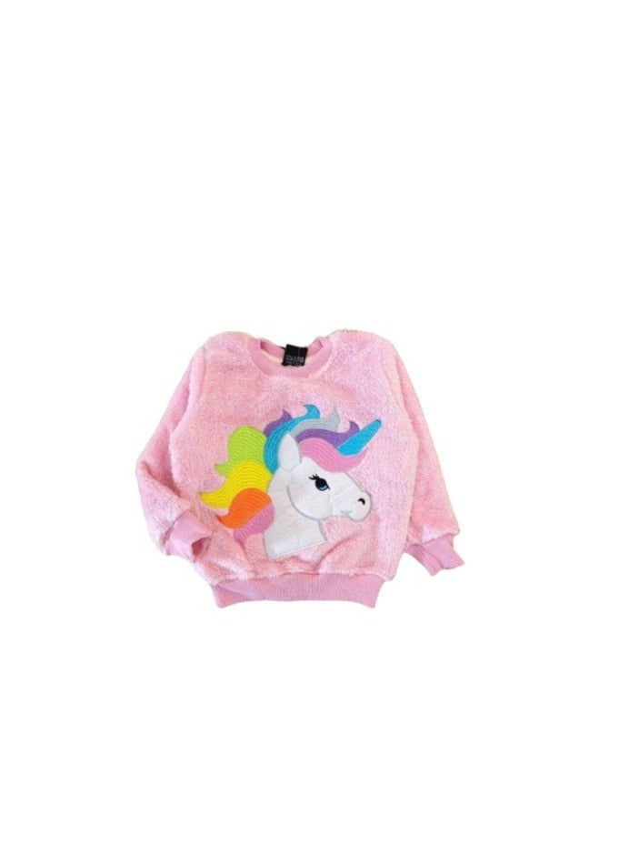 Girls pink sweatshirt  - Image 2
