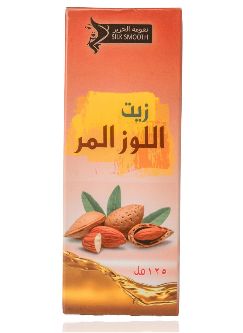 SILK SMOOTH Pure Bitter Almond Oil for Face - Natural Elixir Infused with Nutrients for Skin Wellness, Cold-Pressed for Ultimate Purity and Nourishment  - Image 1