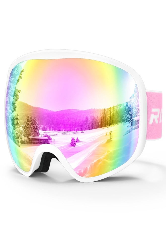 RIOROO Kids Ski Goggles, Toddler Snowboard Goggles for Boys Girls Aged 3-14, 100% UV Protection OTG Ski Goggles - Image 1