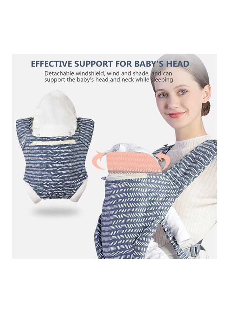 SYOSI Baby Carrier Newborn Wrap Infant Soft Carriers For Toddler 7 45 Lbs 4 In 1 Babe Carrier Front  Back, Adjust Back Strap Waist Belt - Image 3