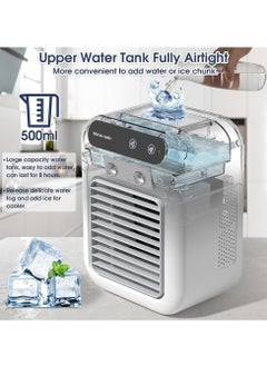 0TO1 TECH Portable Air Conditioners,25W Rechargeable Mini Air Conditioner 2 Cool Air Spray,Personal Air Cooler with 2 Speeds,Small Desk Air Conditioner  - Image 2